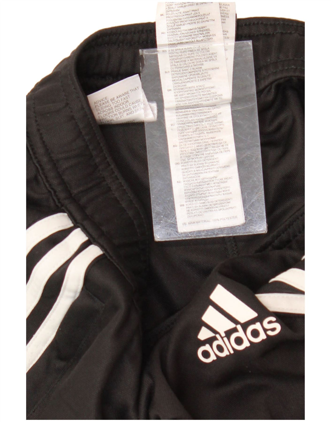 Pantaloni da tuta da uomo Adidas Small neri in poliestere