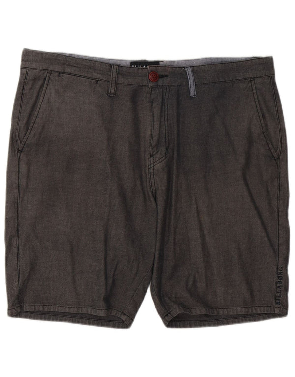 Pantaloncini chino da uomo Billabong W36 grandi in cotone grigio