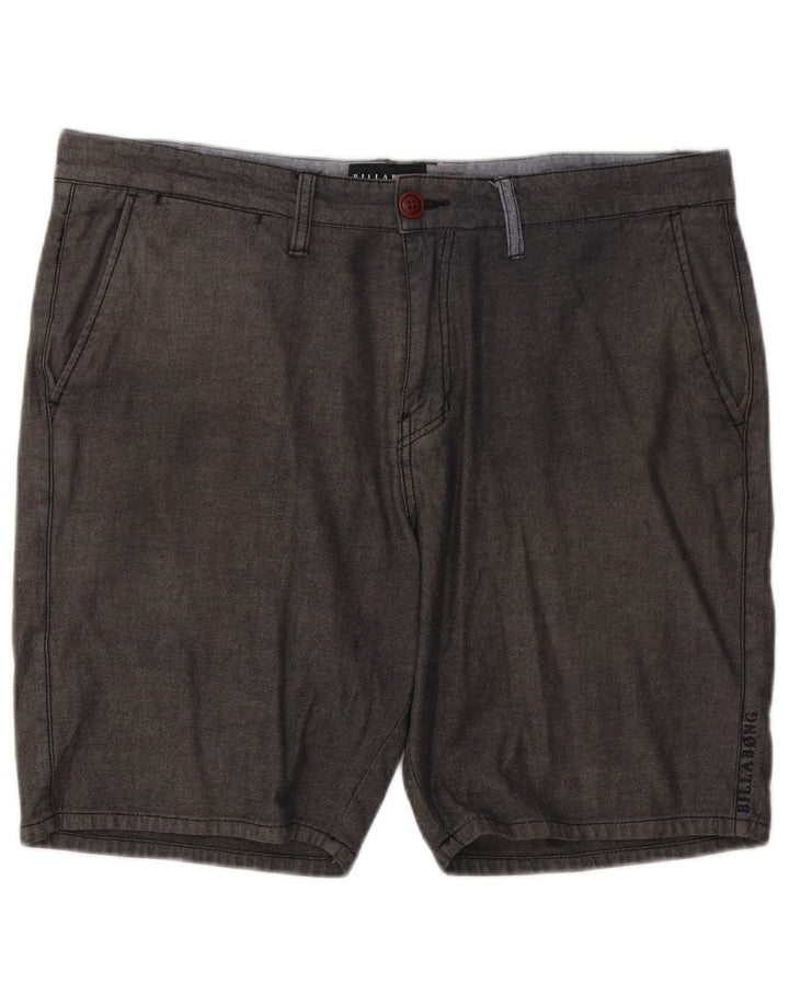 Pantaloncini chino da uomo Billabong W36 grandi in cotone grigio