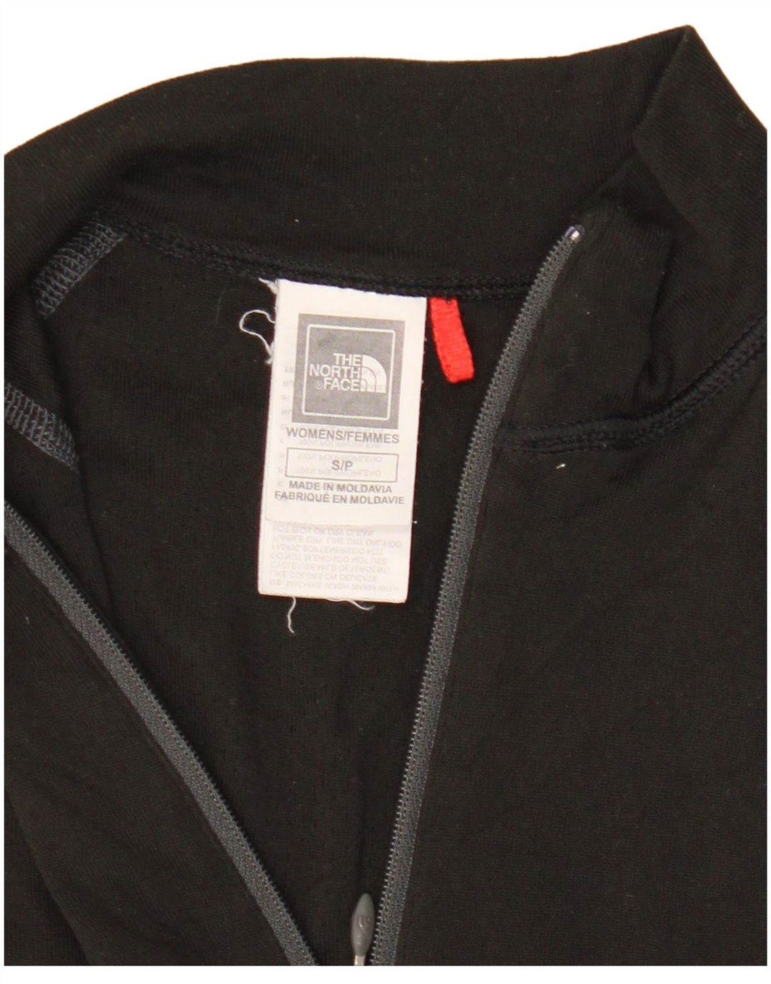 Top da tuta pullover con zip e collo da donna The North Face UK 8 Small Nero