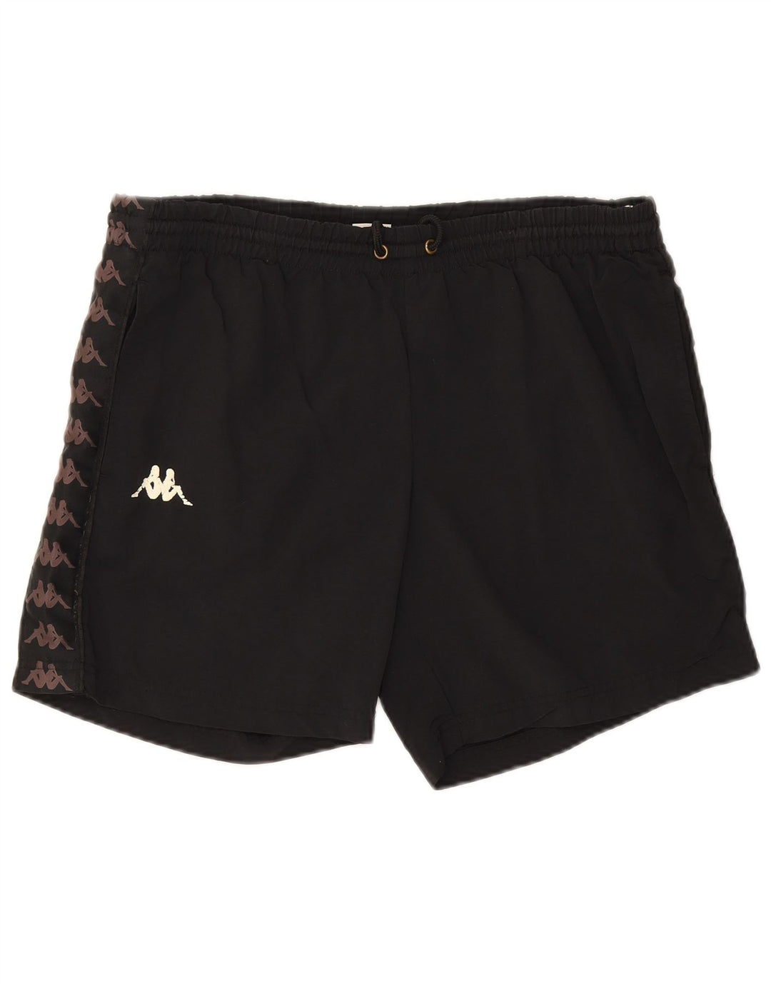 Pantaloncini sportivi grafici da uomo Kappa medi neri