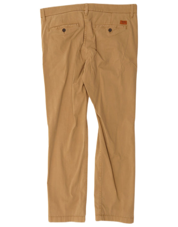 Pantaloni chino dritti da donna Timberland W34 L29 cotone beige