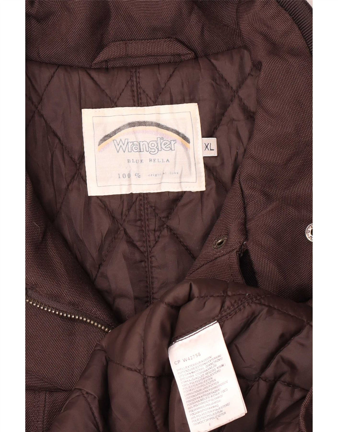 Giacca militare da donna Wrangler UK 18 XL poliestere marrone