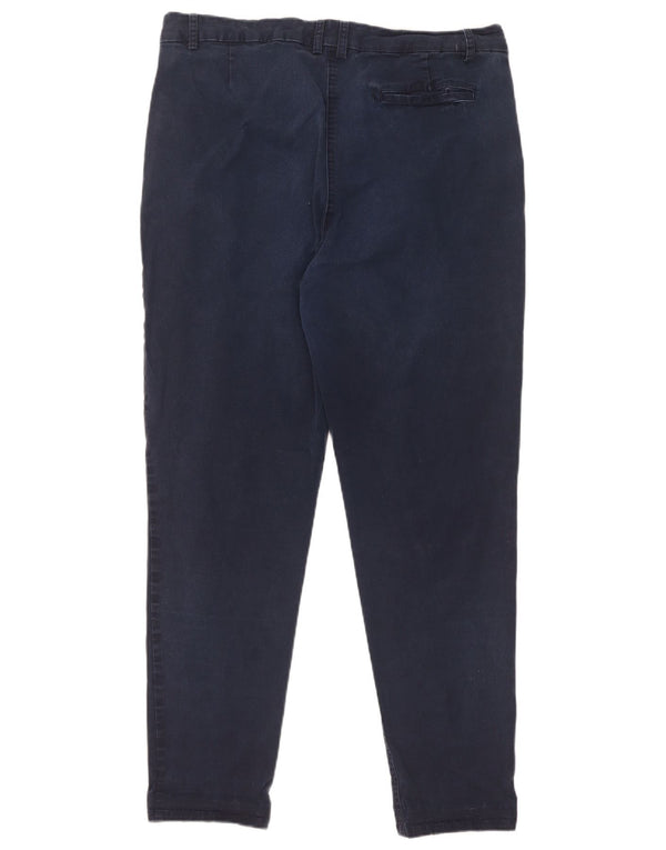Pantaloni chino slim da donna Laura Ashley UK 14 Large W34 L28 Blu navy