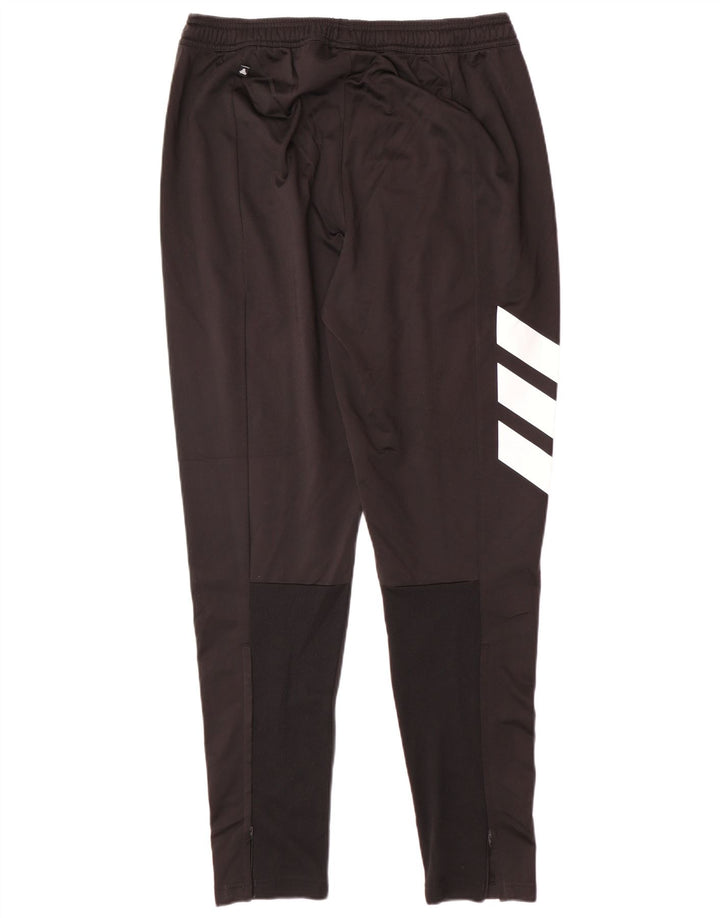 Pantaloni da tuta da uomo ADIDAS grandi in poliestere color block nero