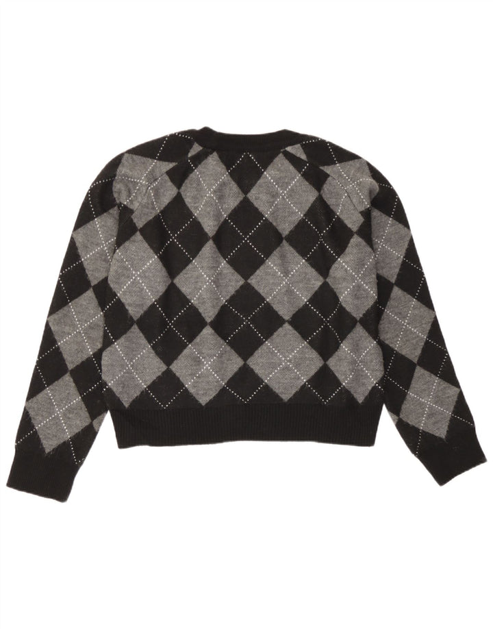 Maglione maglione girocollo corto da donna Massimo Dutti UK 10 piccolo nero
