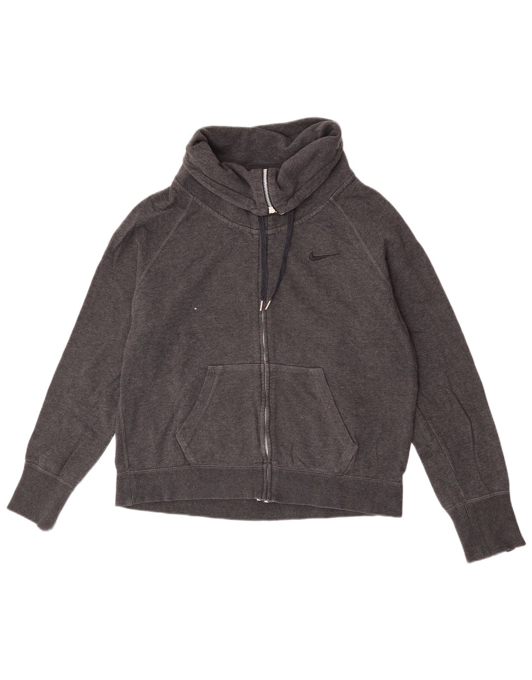 Giacca da tuta da donna Nike UK 16 grande cotone grigio