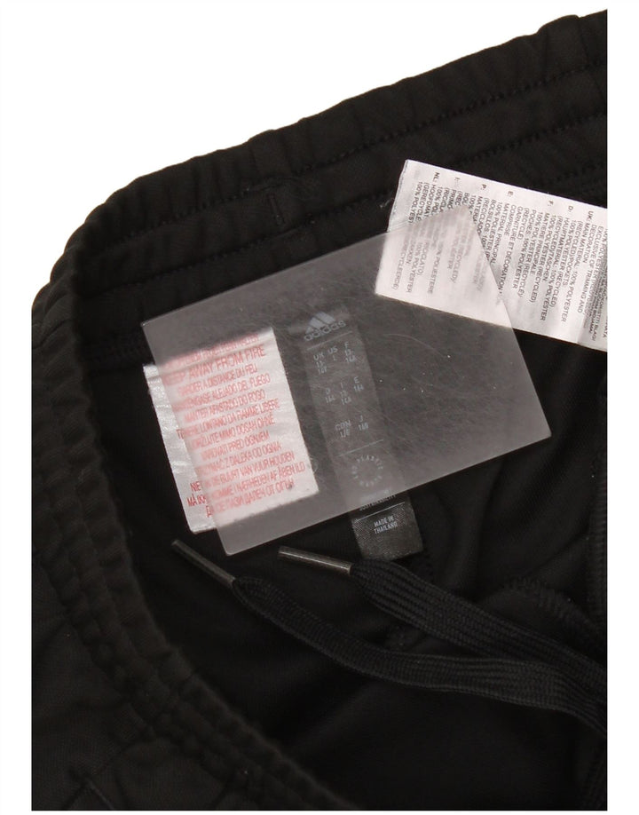 Pantaloncini sportivi Adidas da ragazzo 13-14 anni in poliestere color block nero