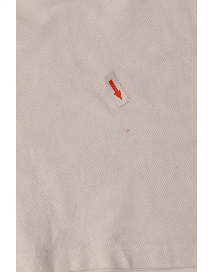 Polo corta da donna Fred Perry UK 12 cotone bianco medio