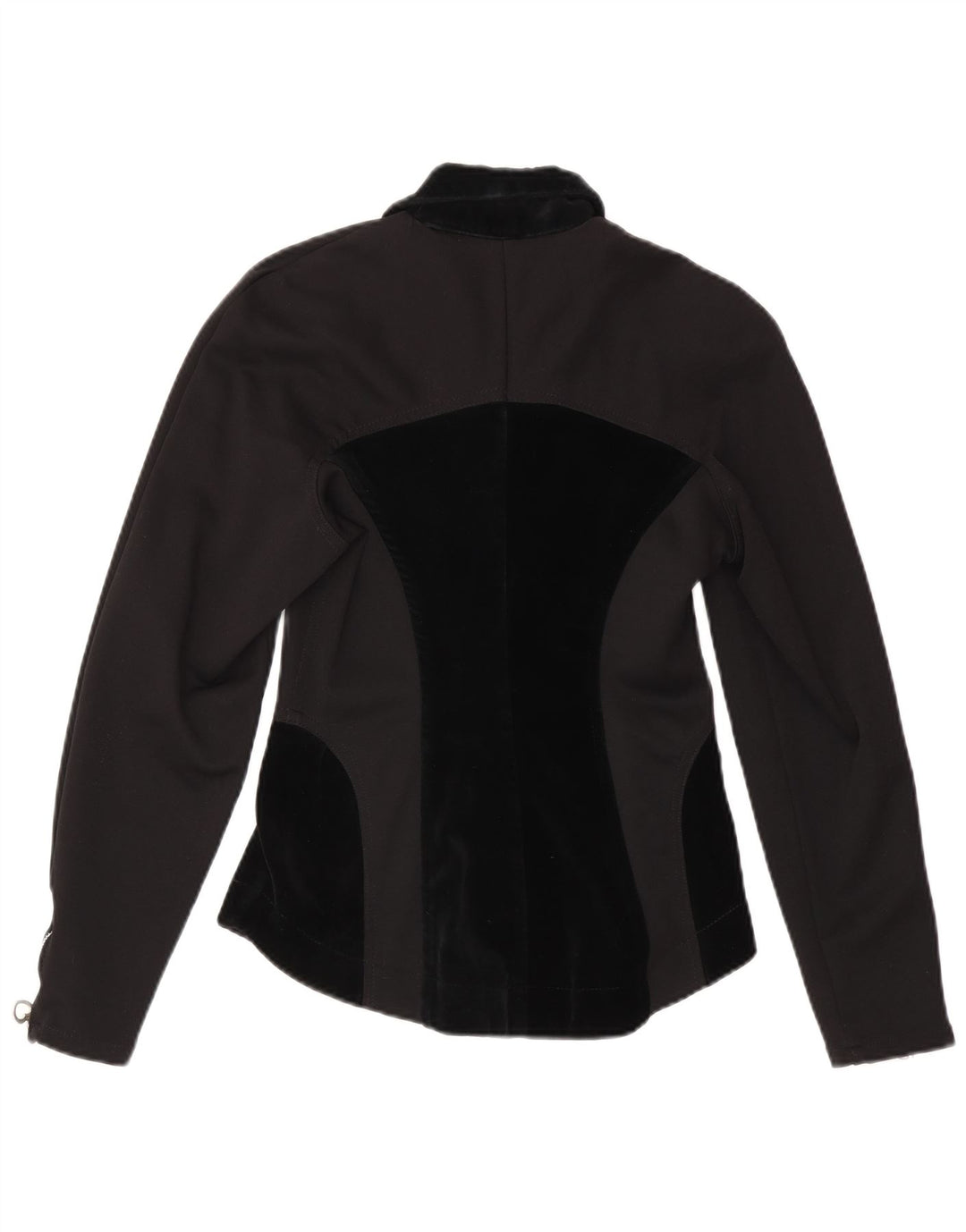 Giubbotto Blouson da donna Maille UK 8 Small Nylon color block nero