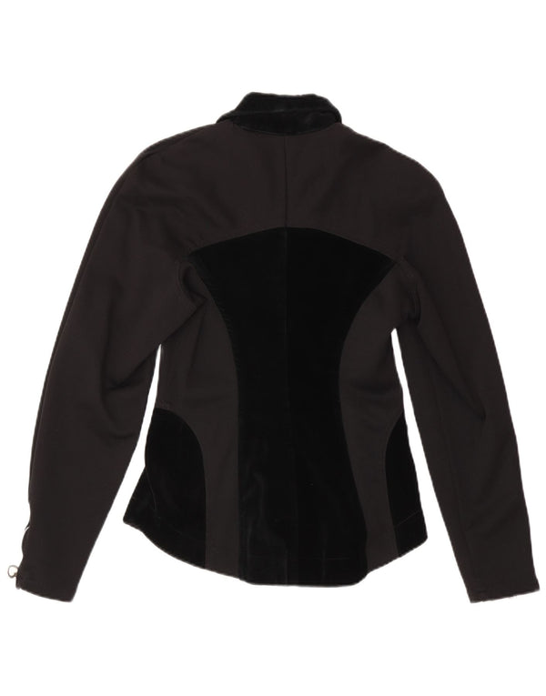 Giubbotto Blouson da donna Maille UK 8 Small Nylon color block nero