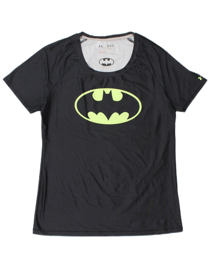 Maglietta grafica da uomo Under Armour Heat Gear Top nera media