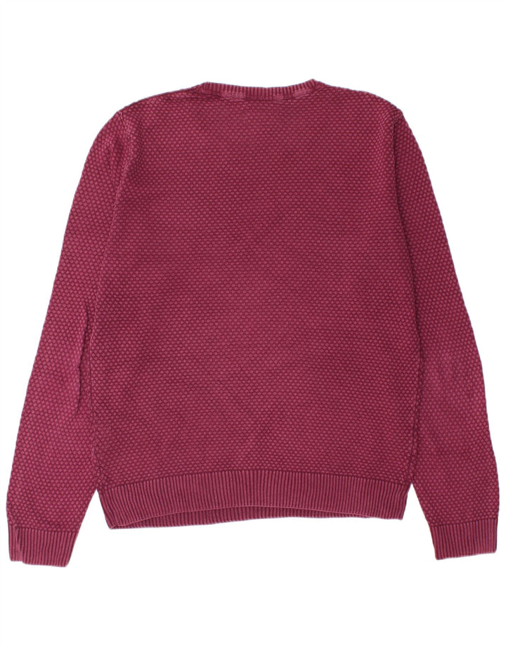 Maglione maglione girocollo da uomo Marlboro Classics grande bordeaux