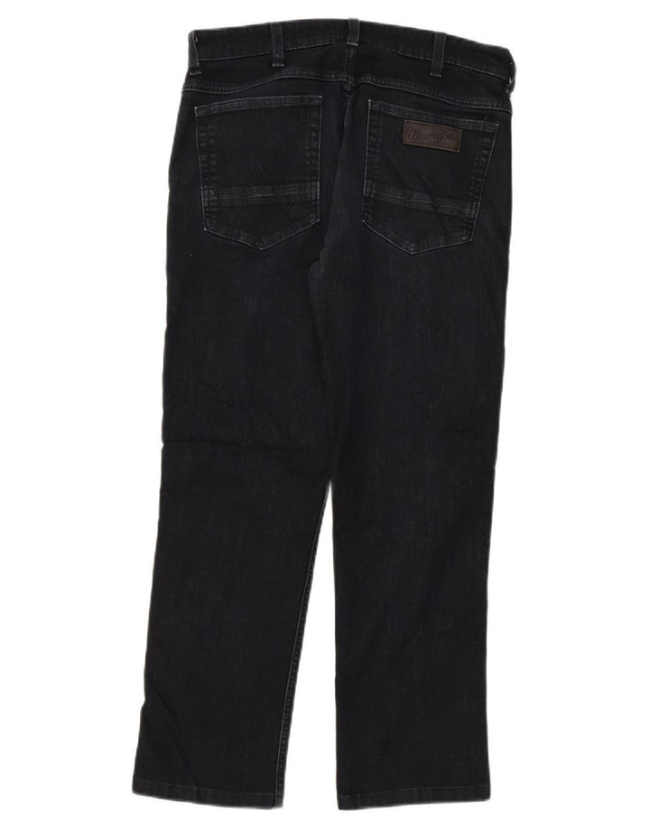 Jeans dritti da uomo Wrangler W32 L28 cotone nero
