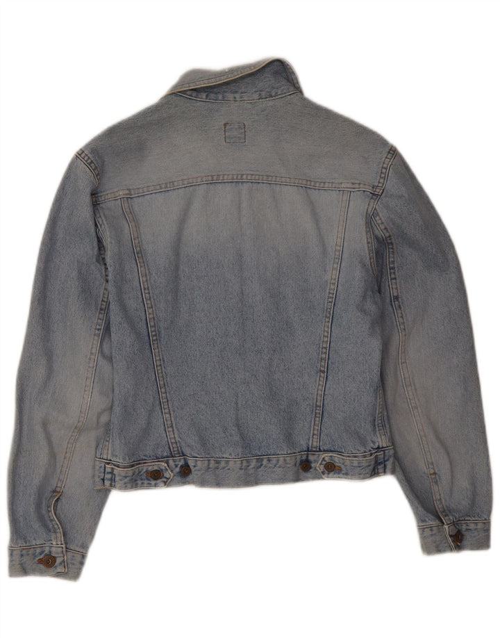 Guess Giacca di jeans da donna UK 14 Large Blu Cotone