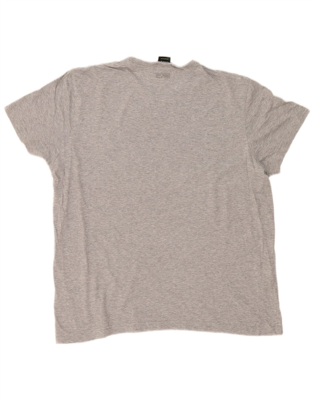 Hugo Boss T-shirt grafica da uomo con vestibilità regolare, maglietta grande in cotone grigio