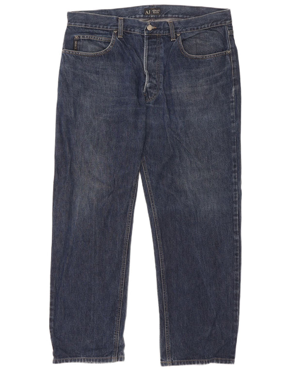 Jeans dritti da uomo Armani W40 L30 Blu