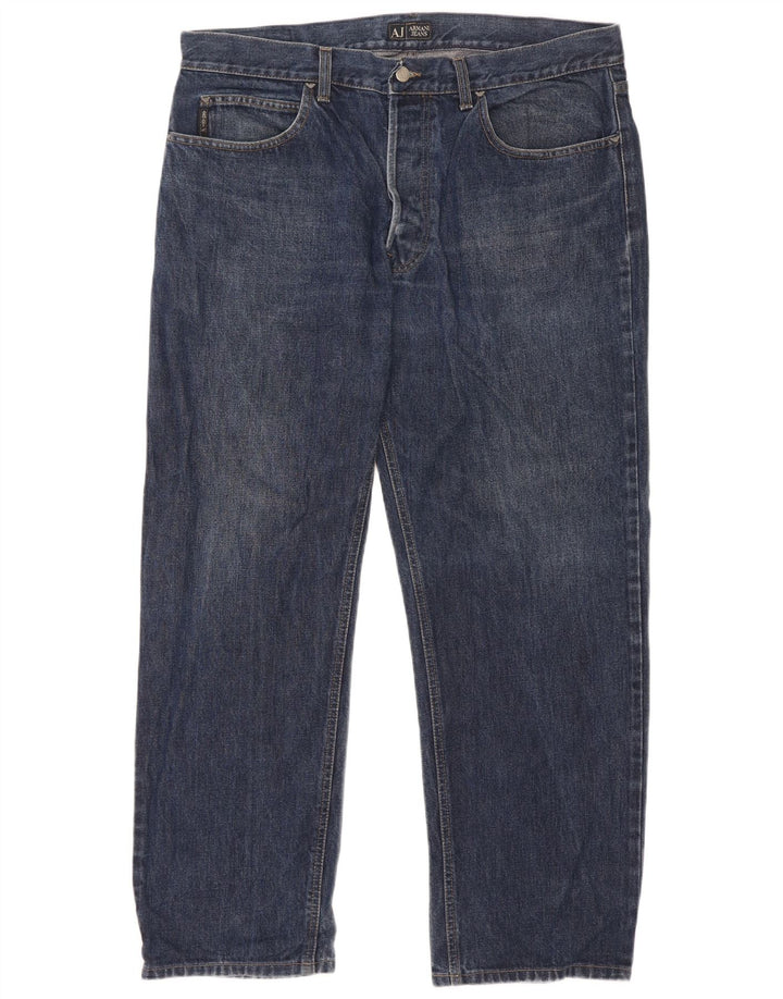 Jeans dritti da uomo Armani W40 L30 Blu