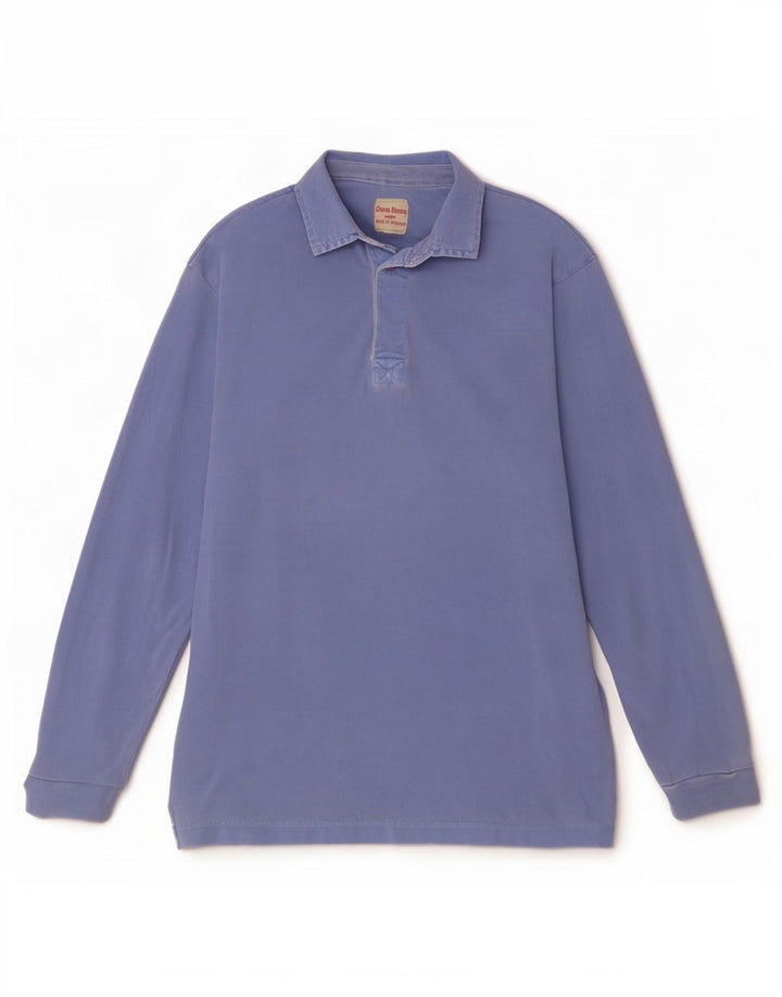 Polo a maniche lunghe da uomo Oliver Brown Blu medio