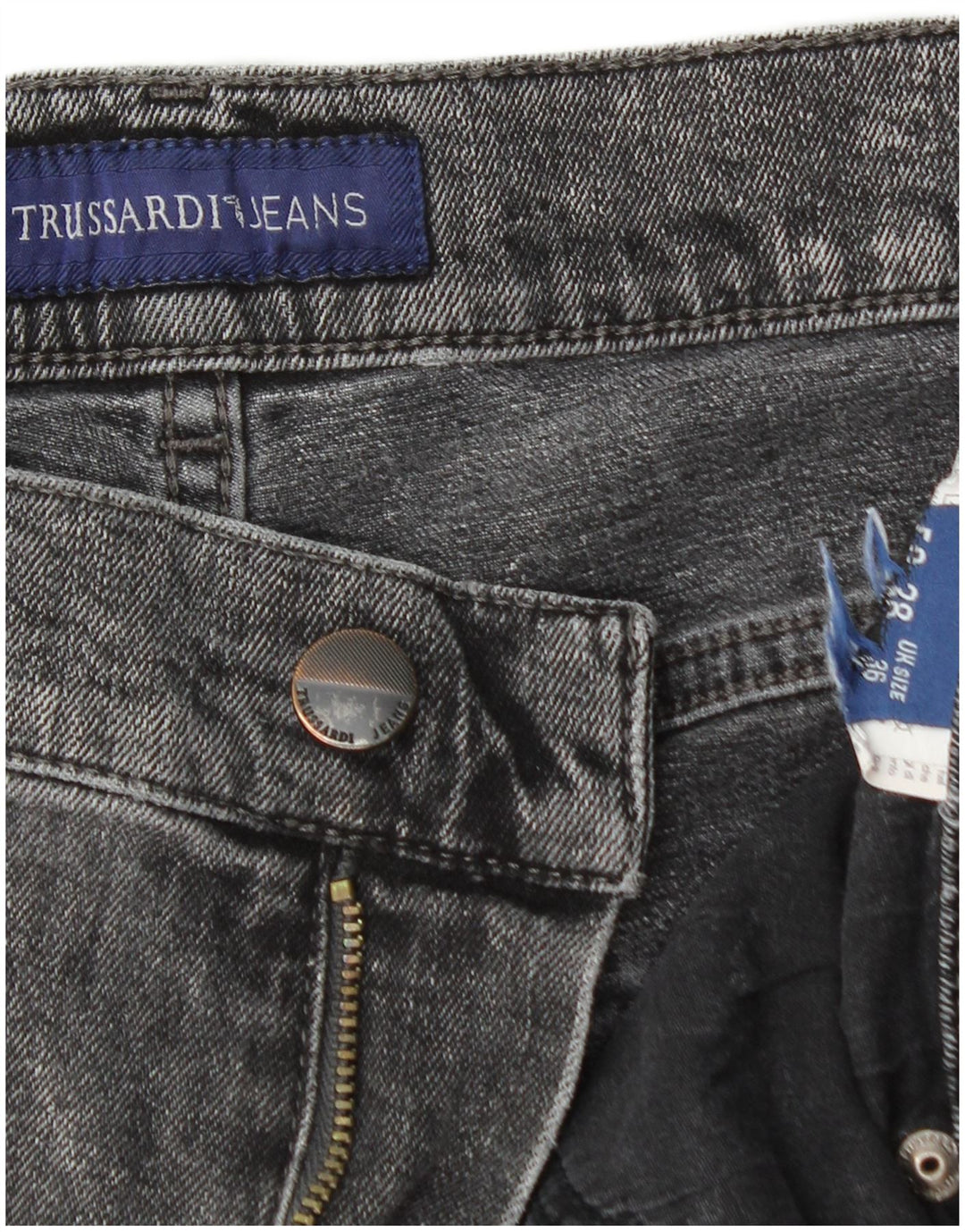 Jeans Slim Uomo Trussardi IT 50 Large W36 L35 Grigio