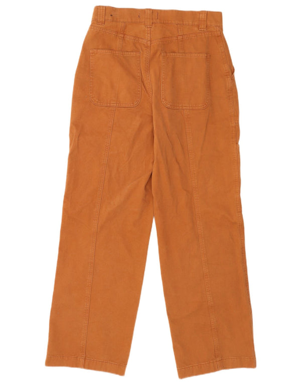 Pantaloni cargo a vita alta da donna Abercrombie & Fitch US 4 Small W27 L28 Bei