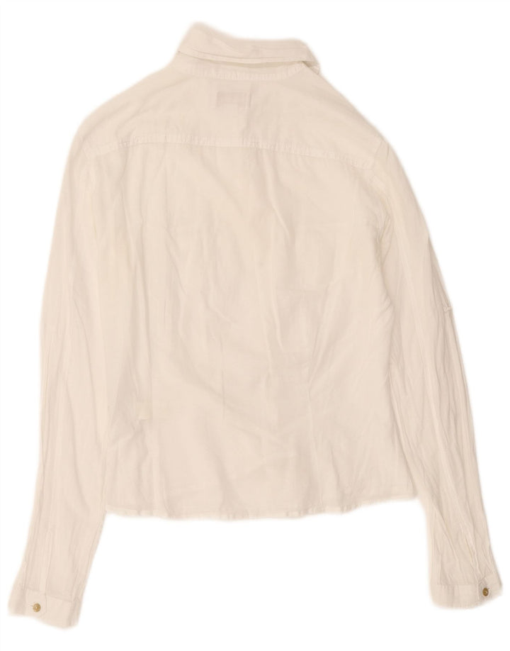 Camicia da donna Diesel UK 14 cotone bianco medio