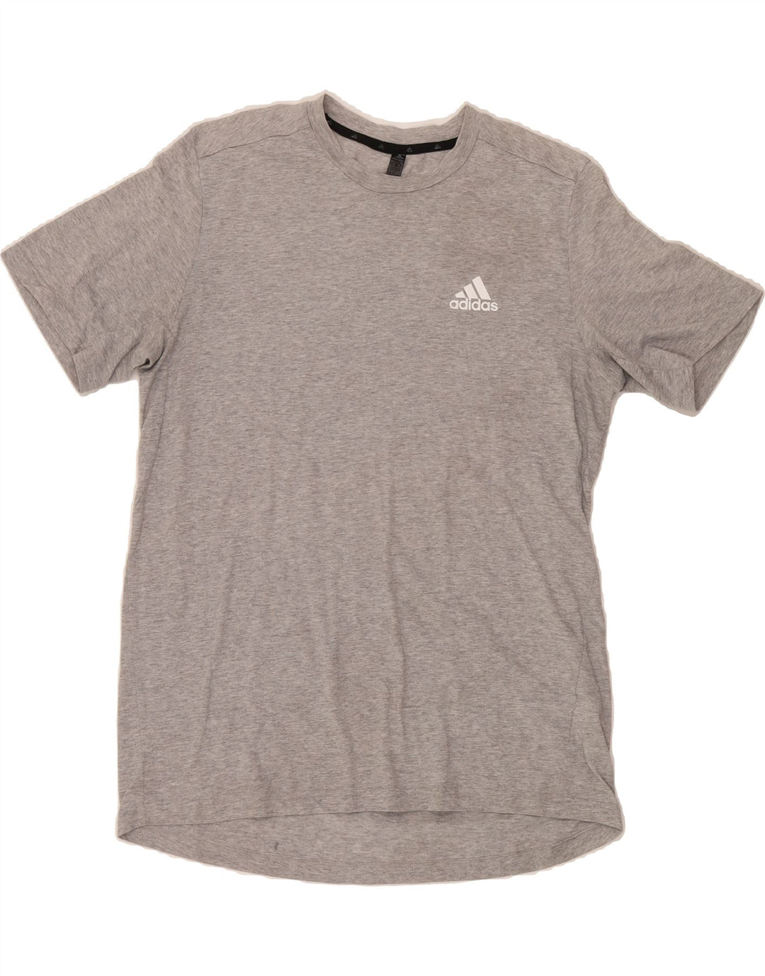 ADIDAS Mens Aeroready T-Shirt Top Large Grey Polyester Vintage Adidas and Second-Hand Adidas from Messina Hembry 