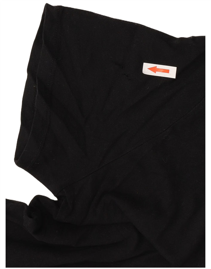 T-shirt Zara da donna Top UK 16 grande nera