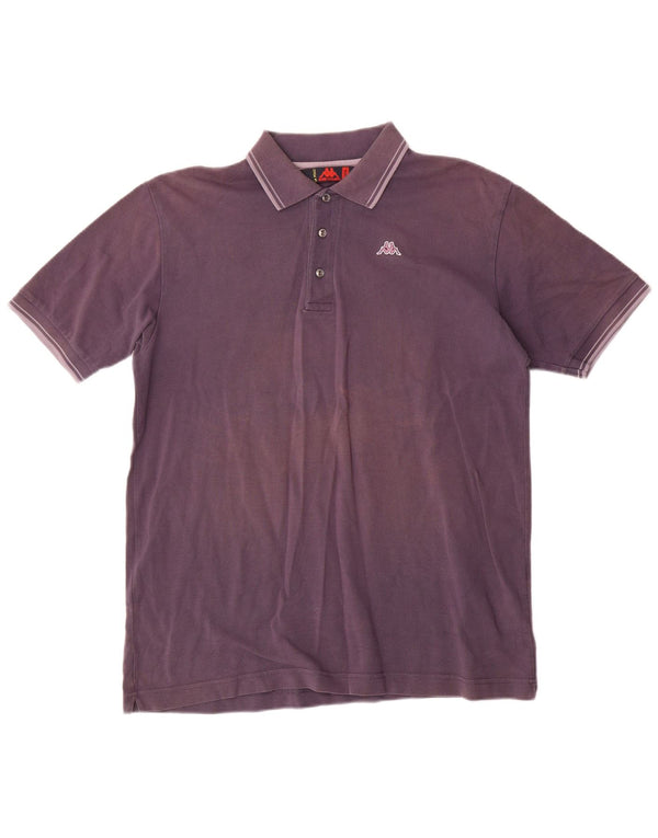 Polo Kappa Uomo Large Viola in cotone