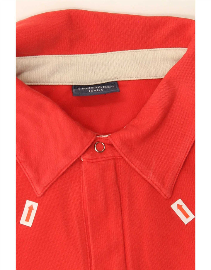 Polo Uomo Trussardi 2XL Cotone Rosso