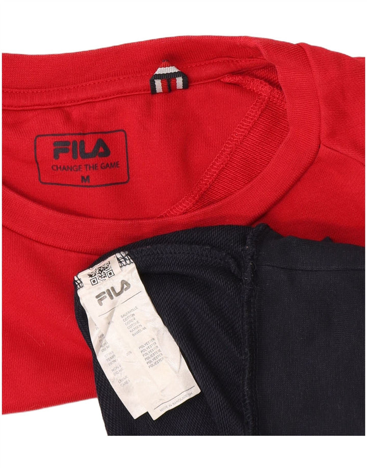 Fila Felpa grafica da uomo Maglione UK 14 Medium Multicolor Colourblock