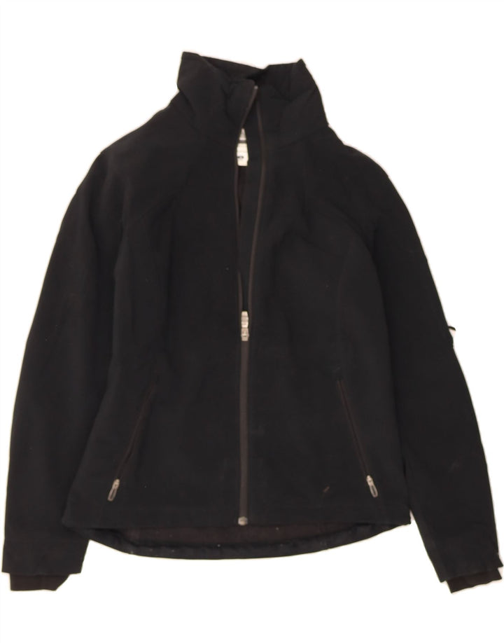 COLUMBIA Womens Titanium Rain Jacket UK 14 Medium Black Polyester Vintage Columbia and Second-Hand Columbia from Messina Hembry 
