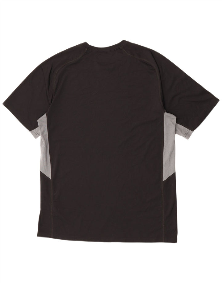 T-shirt Nike Dri Fit da uomo, grande, in poliestere color block nero