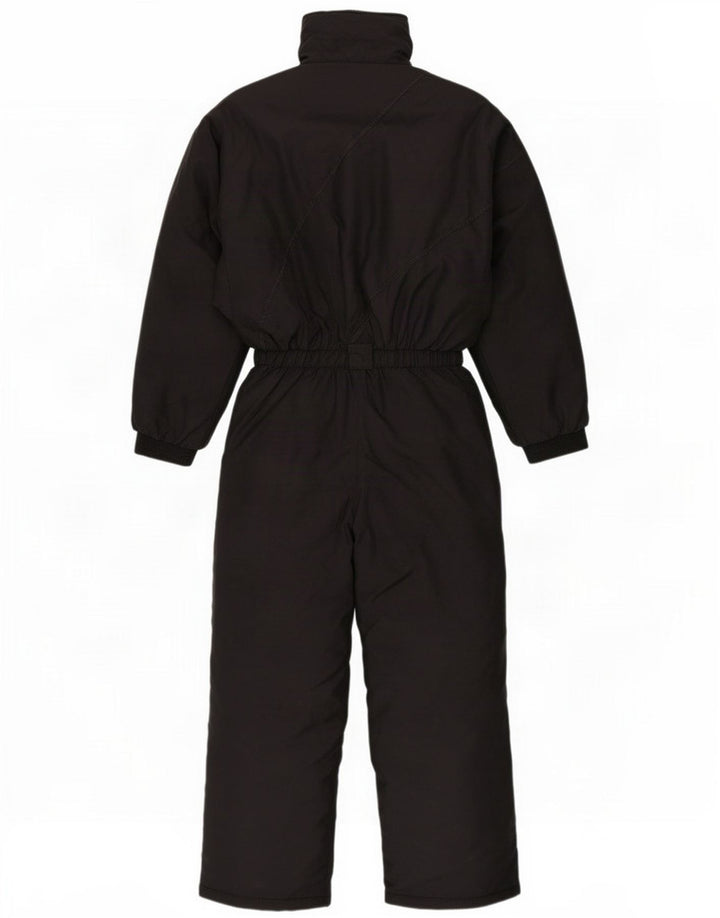 Tuta da sci vintage da donna IT 46 Large W28 L32 Nera Poliammide