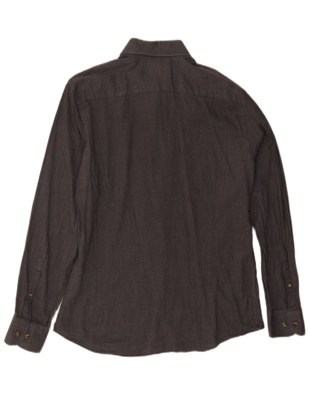 Camicia Hackett da uomo slim fit grande in cotone grigio