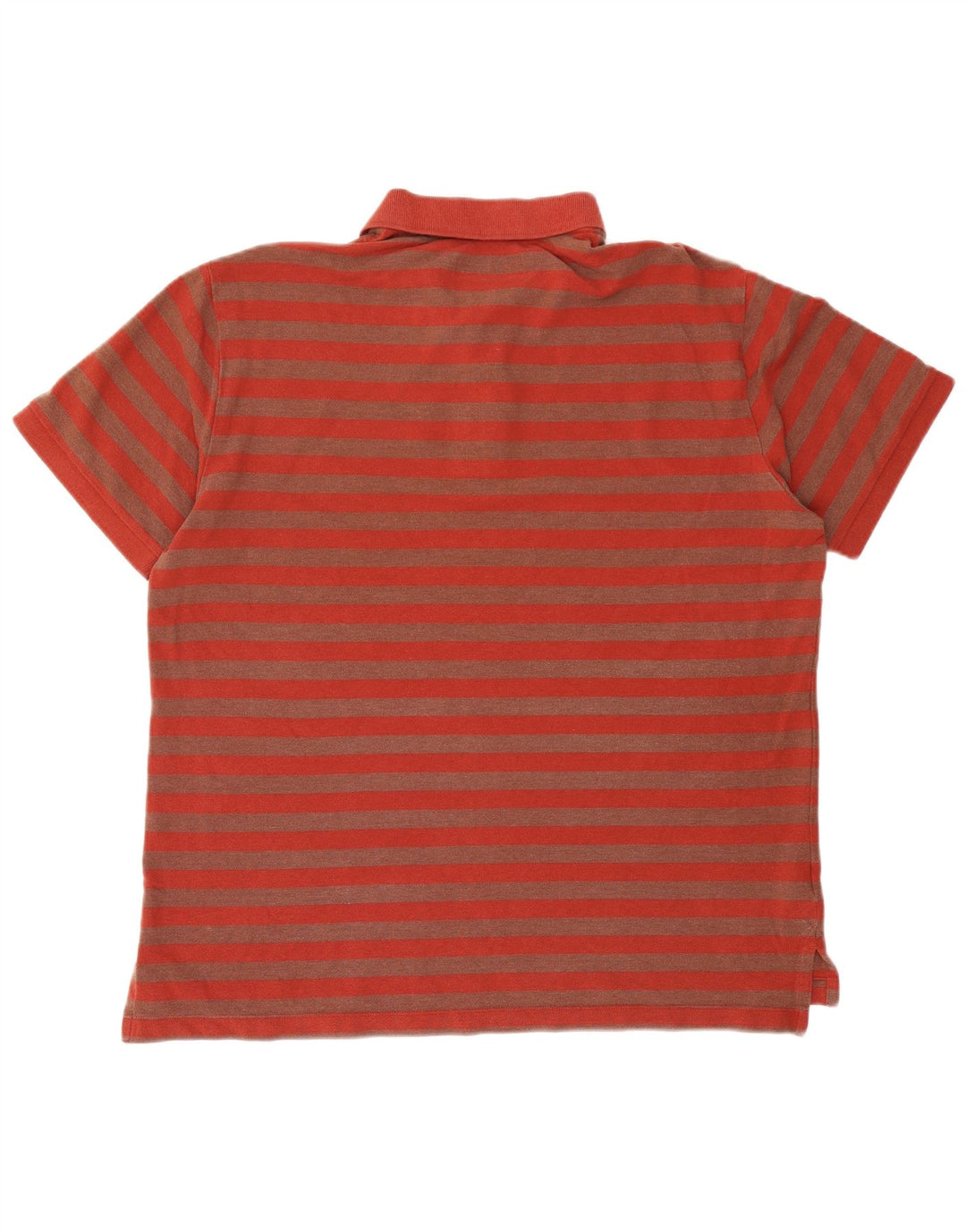 Polo da uomo Eddie Bauer XL in cotone a righe rosse