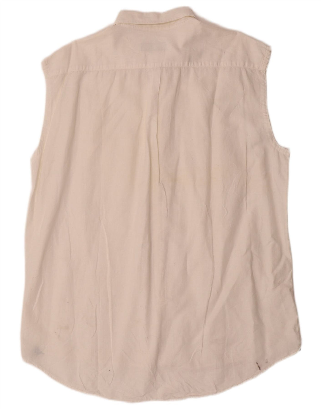 Camicia senza maniche da uomo Best Company XL in lino bianco