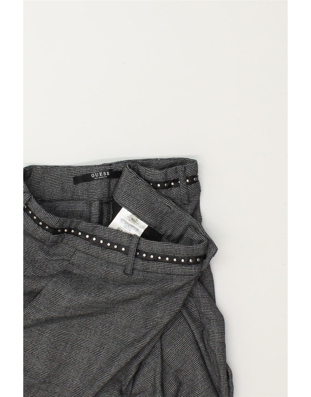 GUESS Womens Slim Chino Trousers W30 L29 Grey Polyester Vintage Guess and Second-Hand Guess from Messina Hembry 