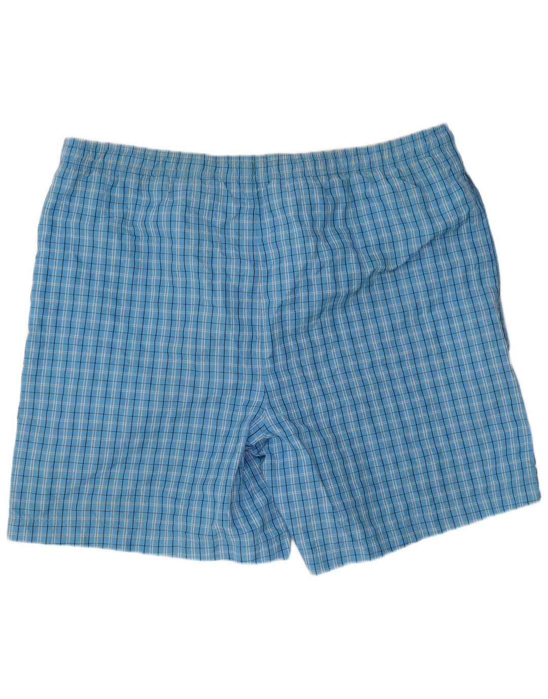 Pantaloncini da bagno Reebok da uomo a quadri grandi blu