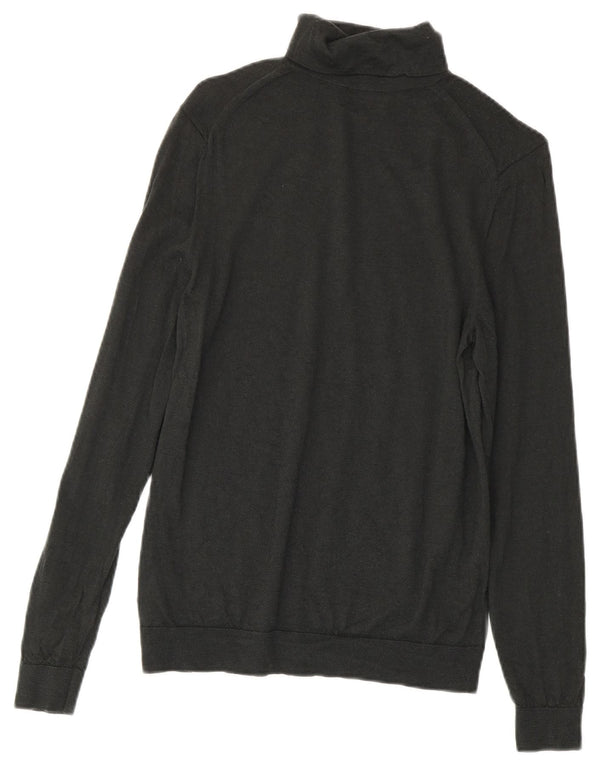 Maglione maglione collo alto da donna slim fit Cos UK 10 piccolo lana verde