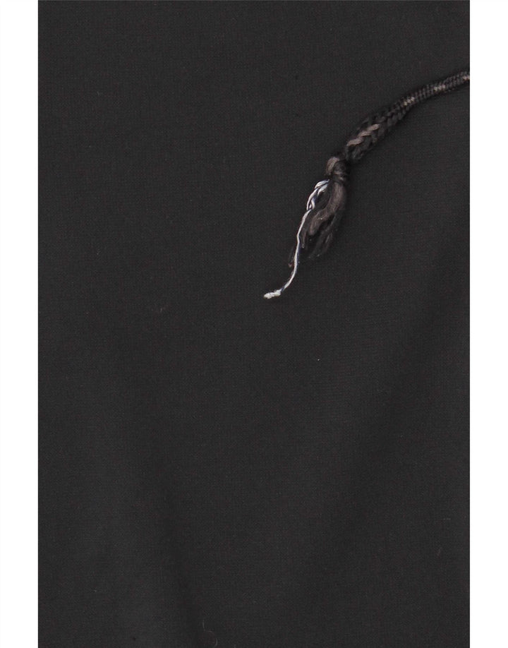 Felpa con cappuccio e zip da uomo Under Armour grande nera
