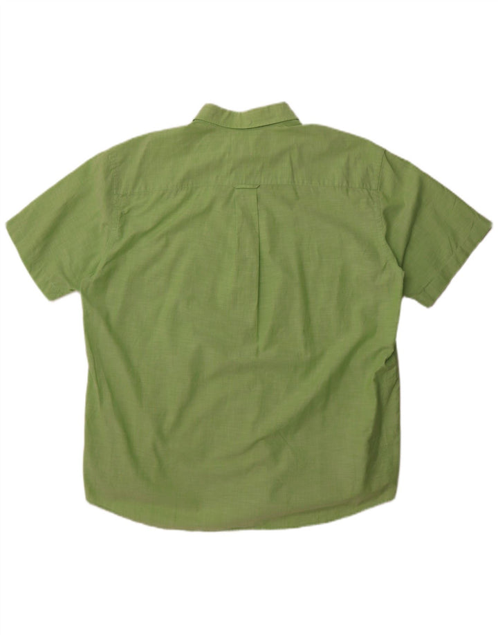 Camicia a maniche corte da uomo Lacoste taglia 44 XL in cotone verde