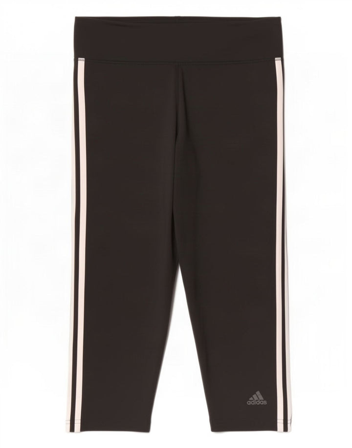 Leggings Adidas Climalite da donna UK 16/18 Large Nero Poliestere