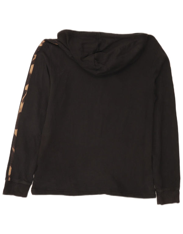 Maglione con cappuccio da donna Adidas UK 8/10 piccolo cotone nero