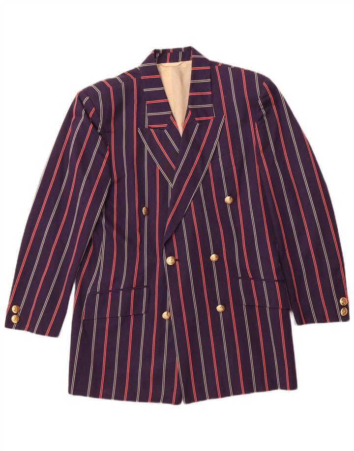 Giacca blazer da uomo Henry Cottons IT 44 XS Cotone a righe blu navy