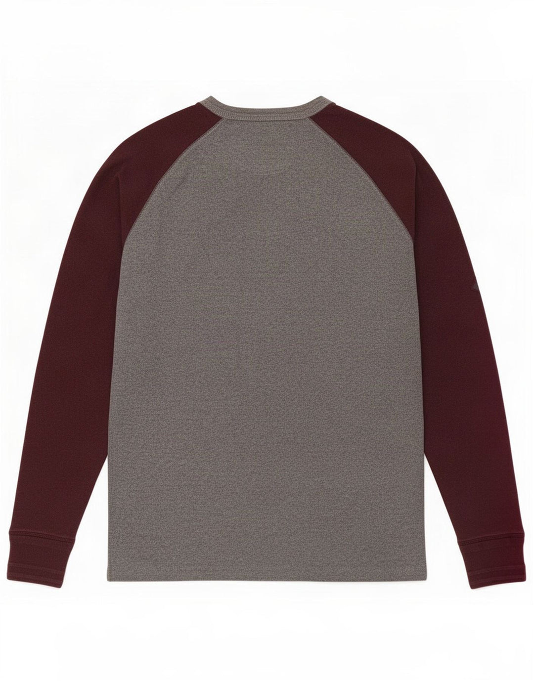 Superdry Maglia da uomo a maniche lunghe grande in cotone color block grigio