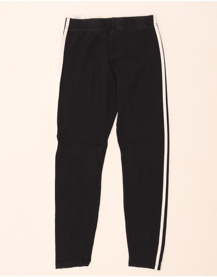 Leggings Adidas Bambina 13-14 Anni Cotone Nero