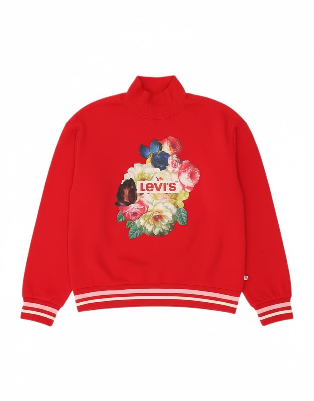 Felpa grafica per ragazze Levi's, maglione, 13-14 anni, grande, rossa