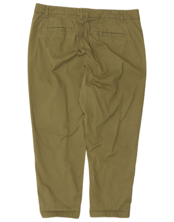 Pantaloni chino affusolati da donna Fat Face UK 16 Large W38 L25 Cotone verde
