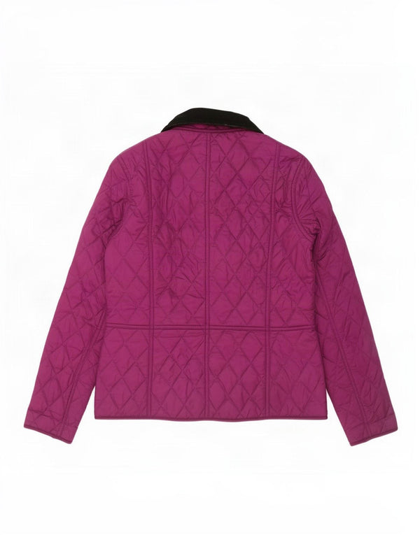 Giacca trapuntata da donna Barbour UK 8 Small Viola Poliestere